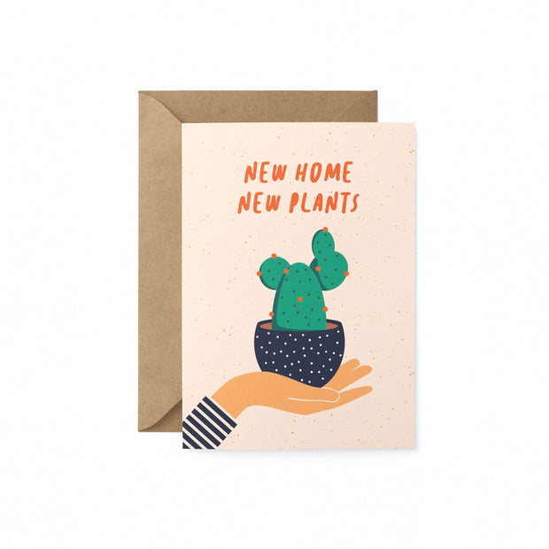 New Home New Plants Greetings Card