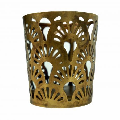 Small Gold Votive Candle Holder