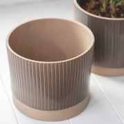Medium Milton Glazed Linear Plant Pot