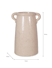 measurements of Ravello White Crackle Glaze Vase