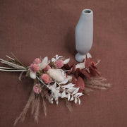 Mixed Dried Flower Mini Posy - Pink & White