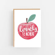 Lovely Teacher Design Card