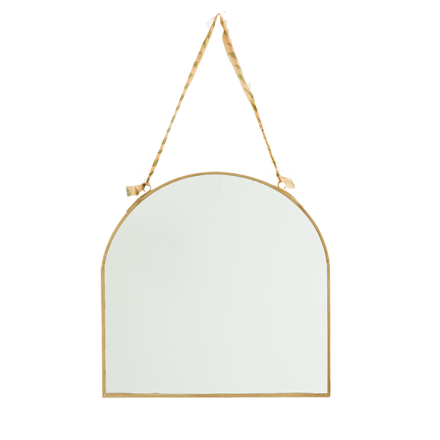 Gold Arched Hanging Mirror - From Victoria Shop