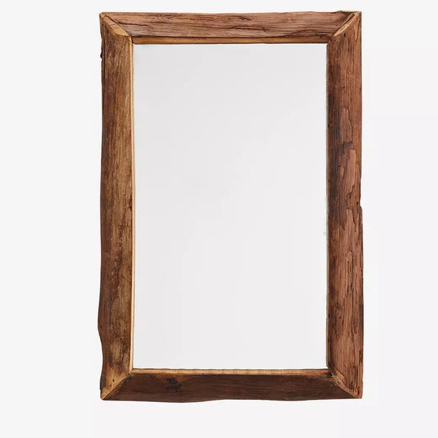 Rectangle wooden frame mirror